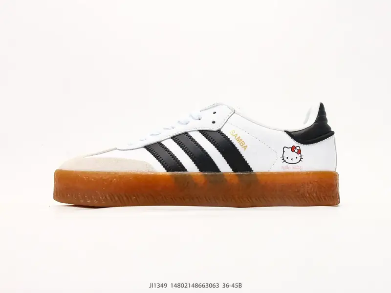 Adidas Originals Sambae 桑巴舞系列阿迪达斯 三叶草 绅士德训足球风百搭低帮休闲运动板鞋 JI1349 #14802148663063