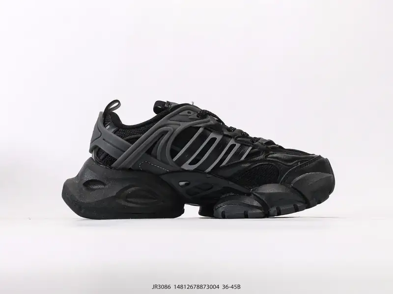 阿迪达斯Adidas XLG Runner Deluxe 跑步者豪华版系列低帮厚底增高老爹风复古缓震休闲运动慢跑鞋“黑暗灰反光” JR3086 #14812678873004