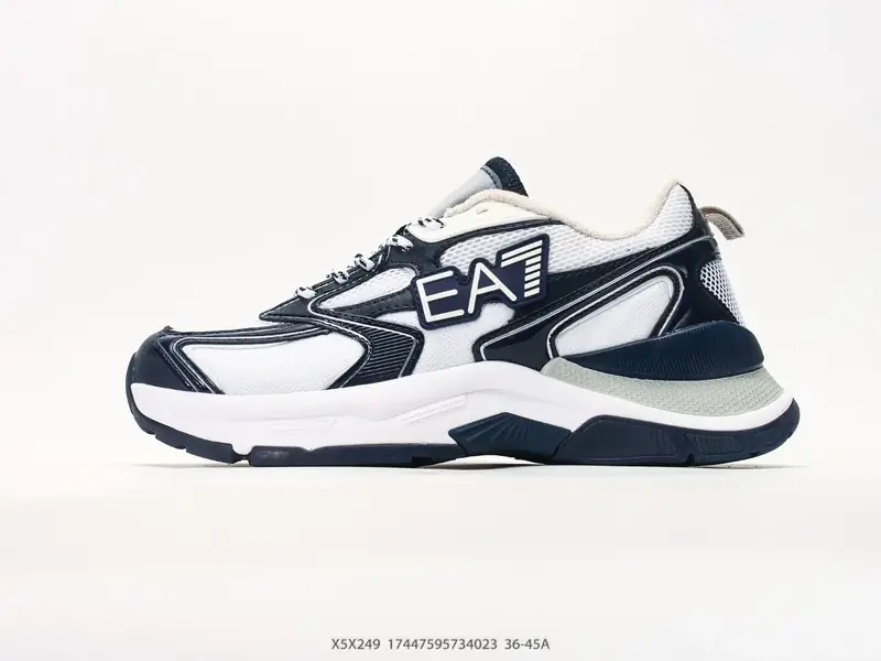 EMPORIO ARMANI 阿玛尼 EA7 圆头系带 轻便舒适 运动低帮休闲鞋 X8X249 #17447595734023