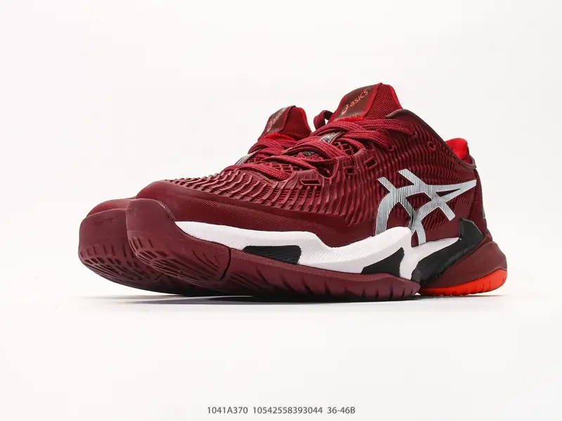 Asics Court FF 3 亚瑟士 耐磨透气 低帮专业网球鞋 适用于所有球场的网球鞋 主要是硬地球场 追求日常练习的耐用性和反射性运动的支持 树脂加工的网眼材料的 1041A370 #10542558393044