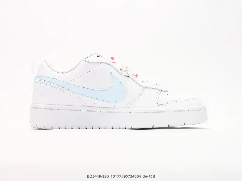 NIKE COURT BOROUGH LOW ‘DIY’定制 低帮百搭 透气休闲运动板鞋 兼顾舒适脚感和出众风范 演绎匠心之作 结构性的支撑贴合感结合复古篮球 BQ5448-220 #10177895734004