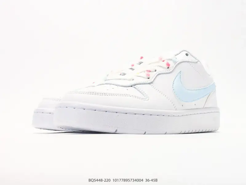 NIKE COURT BOROUGH LOW ‘DIY’定制 低帮百搭 透气休闲运动板鞋 兼顾舒适脚感和出众风范 演绎匠心之作 结构性的支撑贴合感结合复古篮球 BQ5448-220 #10177895734004