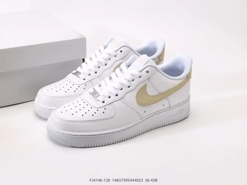 耐克Nike Air Force 1 Low 空军一号低帮百搭休闲运动板鞋 柔软、弹性十足的缓震性能和出色的 FJ4146-120 #14837595444023