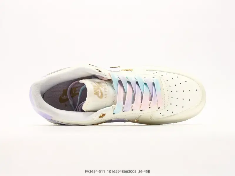 耐克 Nike Air Force 1 '07 "对称金属小勾" 空军一号含气垫 低帮百搭厚底增高休闲运动板鞋 FV3654-511 #20264943665005