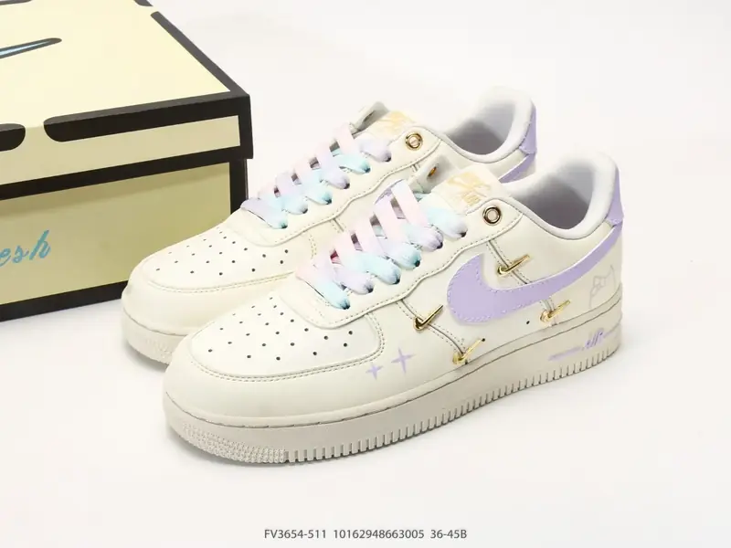 耐克 Nike Air Force 1 '07 "对称金属小勾" 空军一号含气垫 低帮百搭厚底增高休闲运动板鞋 FV3654-511 #20264943665005