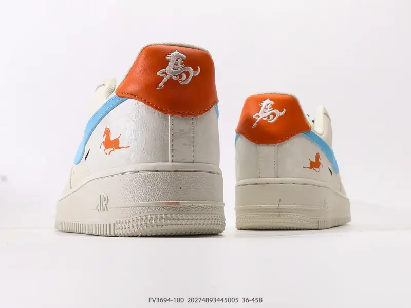 耐克Nike Air Force 1 Low 空军一号低帮百搭休闲运动板鞋 柔软、弹性十足的缓震性能和出色的 FV3694-100 #20274893445005