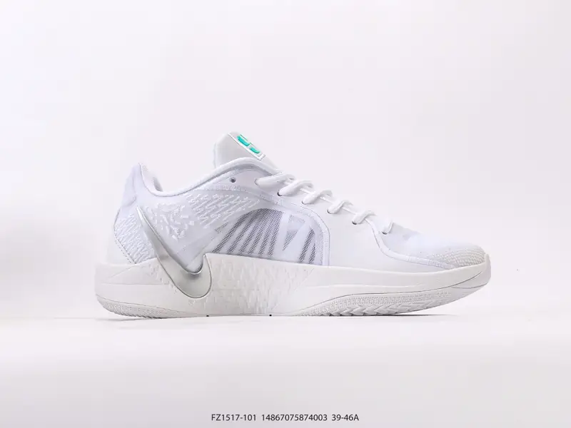Nike Баскетбольные кроссовки Противоскользящий Износостойкий Низкий верх FZ1517-101 #14867075874003