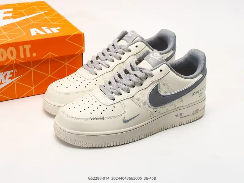 耐克 Nike Air Force 1 '07 LOW "路易威登联名款" 空军一号含气垫 低帮百搭厚底增高休闲运动板鞋 GS2288-014 #20244043665005