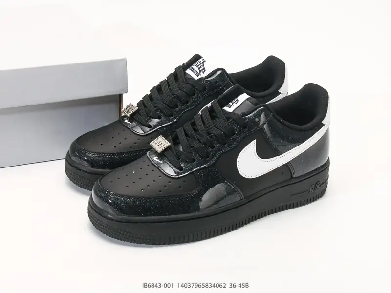 耐克 Nike Air Force 1 low 空军一号含气垫 低帮百搭厚底增高休闲运动板鞋 IB6843-001 #14037965834062