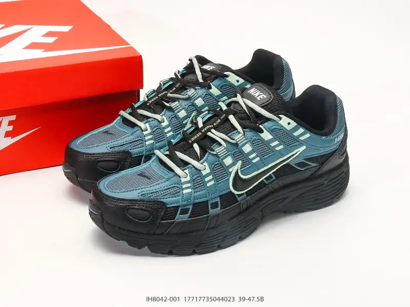耐克 Nike P-6000 系列低帮复古老爹风休闲运动舒适慢跑鞋 # 进口三文治网面 融合 Pegasus 过往运动鞋 IH8042-001 #17717735044023