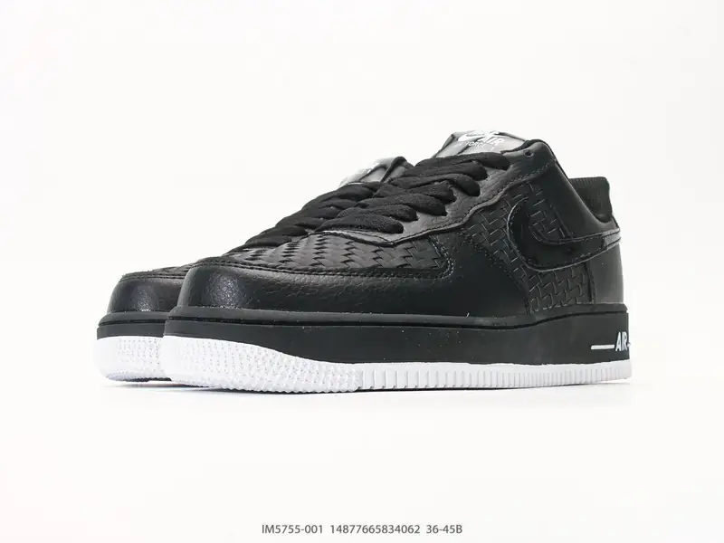耐克 Nike Air Force 1 '07“纯色编织” 空军一号含气垫 低帮百搭厚底增高休闲运动板鞋 IM5755-001 #14877665834062