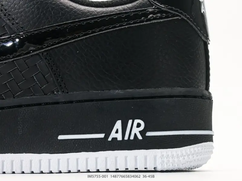 耐克 Nike Air Force 1 '07“纯色编织” 空军一号含气垫 低帮百搭厚底增高休闲运动板鞋 IM5755-001 #14877665834062