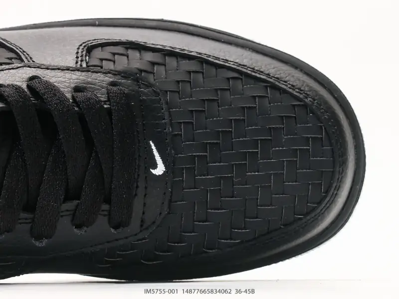 耐克 Nike Air Force 1 '07“纯色编织” 空军一号含气垫 低帮百搭厚底增高休闲运动板鞋 IM5755-001 #14877665834062