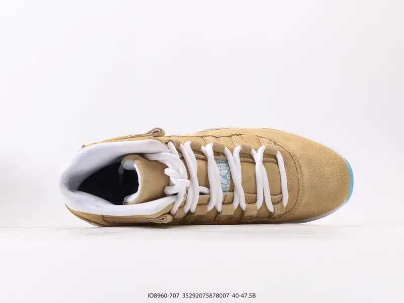 乔丹Air Jordan 11 H-Town AJ11 乔11休斯顿限定 #鞋身同样以麂皮材质覆盖，通体小麦色的搭配十分清爽 IO8960-707 #35292075878007