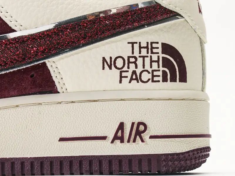耐克 Nike Air Force 1 '07 " 闪钻大勾北面联名 " 空军一号含气垫 低帮百搭厚底增高休闲运动板鞋 JW1188-801 #14837965834063