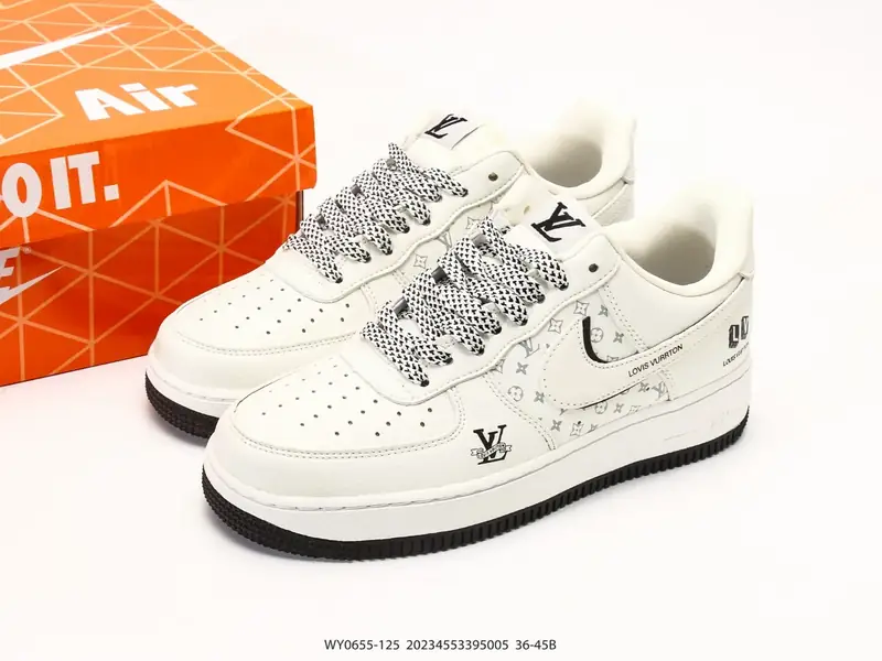 耐克 Nike Air Force 1 '07 LX "路易威登联名款" 空军一号含气垫 低帮百搭厚底增高休闲运动板鞋 WY0655-125 #20234553395005