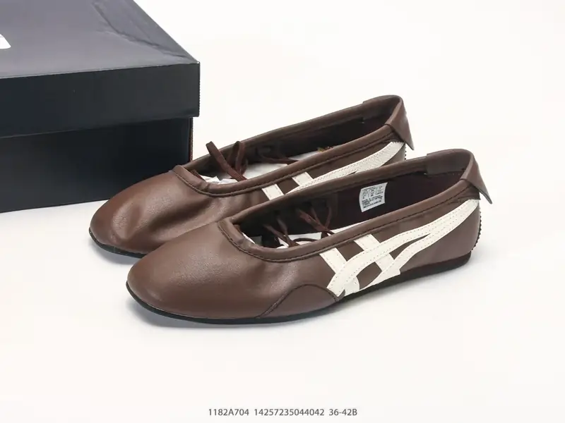 Onitsuka Tiger鬼塚虎 Gymnarina 夏季时尚舒适高级芭蕾风 玛丽珍鞋 1182A704 #14257235044042
