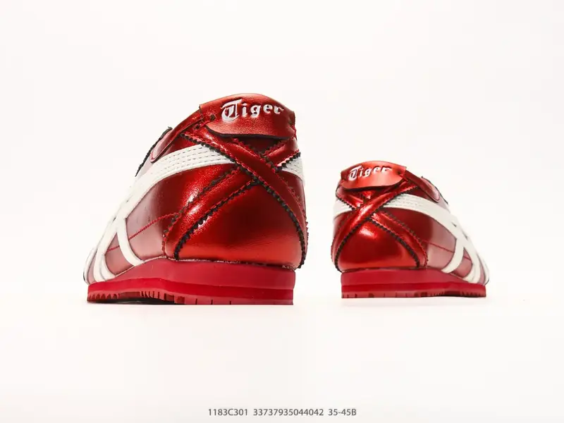 Onitsuka Tiger鬼塚虎 MEXICO 66 NM 皮革尼龙拼接 舒适柔软 低帮休闲板鞋 鞋舌处印有鬼塚虎特有的 1183C301 #33737935044042