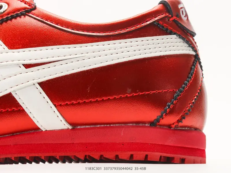 Onitsuka Tiger鬼塚虎 MEXICO 66 NM 皮革尼龙拼接 舒适柔软 低帮休闲板鞋 鞋舌处印有鬼塚虎特有的 1183C301 #33737935044042