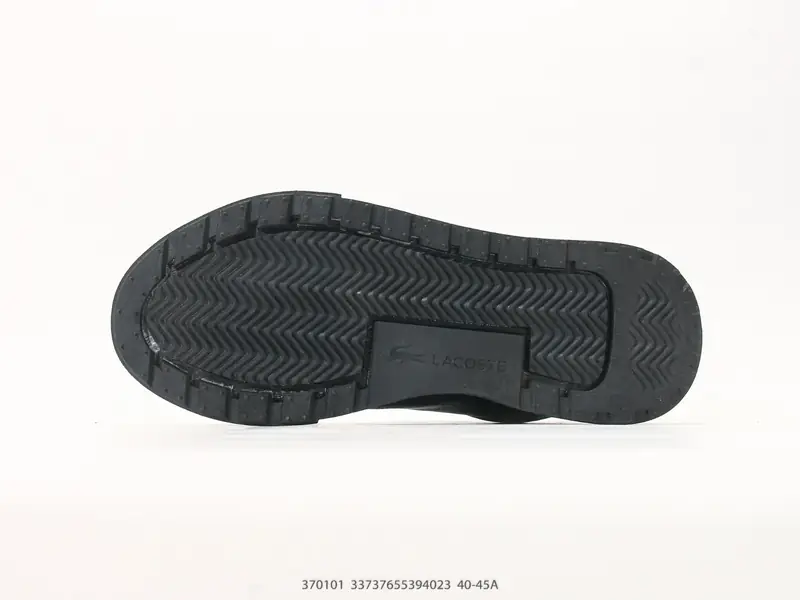 LACOSTE法国鳄鱼 织物牛皮 圆头系带 低帮休闲运动鞋 370101 #33737655394023