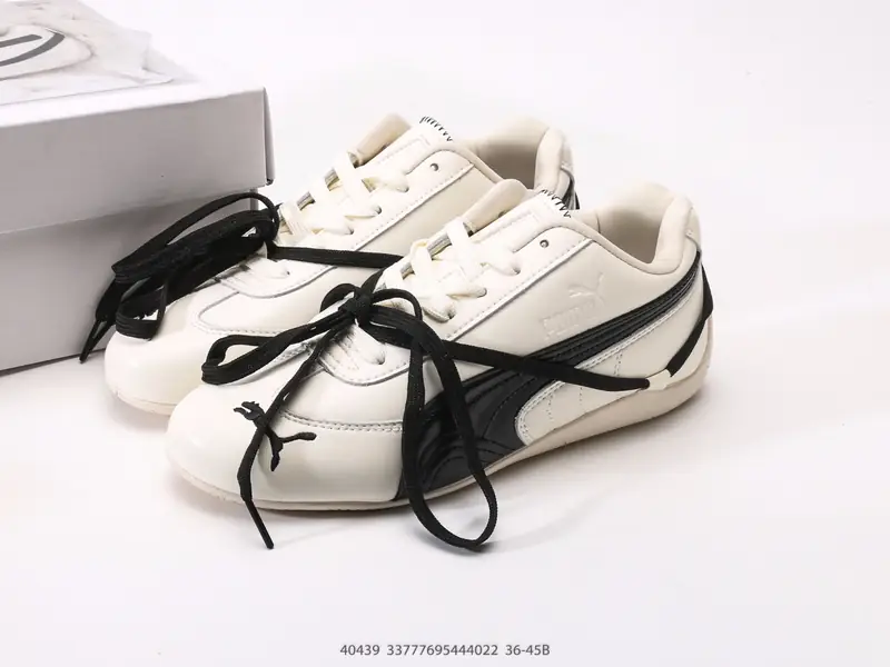 彪马Rosé x Puma Speedcat LeatherBlack White极速赛车皮革版系列低帮德训风拼接复古百搭休闲运动赛车鞋 40439 #33777695444022