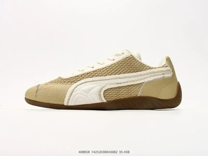 PUMA Speedca OG 彪马极速赛车系列 低帮德训风拼接复古百搭休闲运动赛车鞋 鞋款从80、90年代赛车手所穿的防火赛车鞋为原型，鞋身线条模仿了赛车的流线廓形，体现了空气动力学原理的结构 408858 #14252038043082
