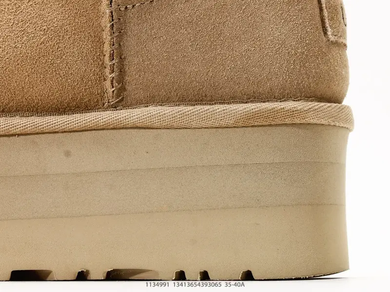 UGG CLASSIC MINI DIPPER 轻便舒适 麂皮中桶 厚底5cm 保暖雪地靴 1134991 #13413654393065